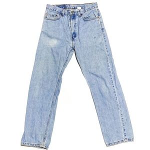 Vintage Levis 505 light wash straight leg jeans